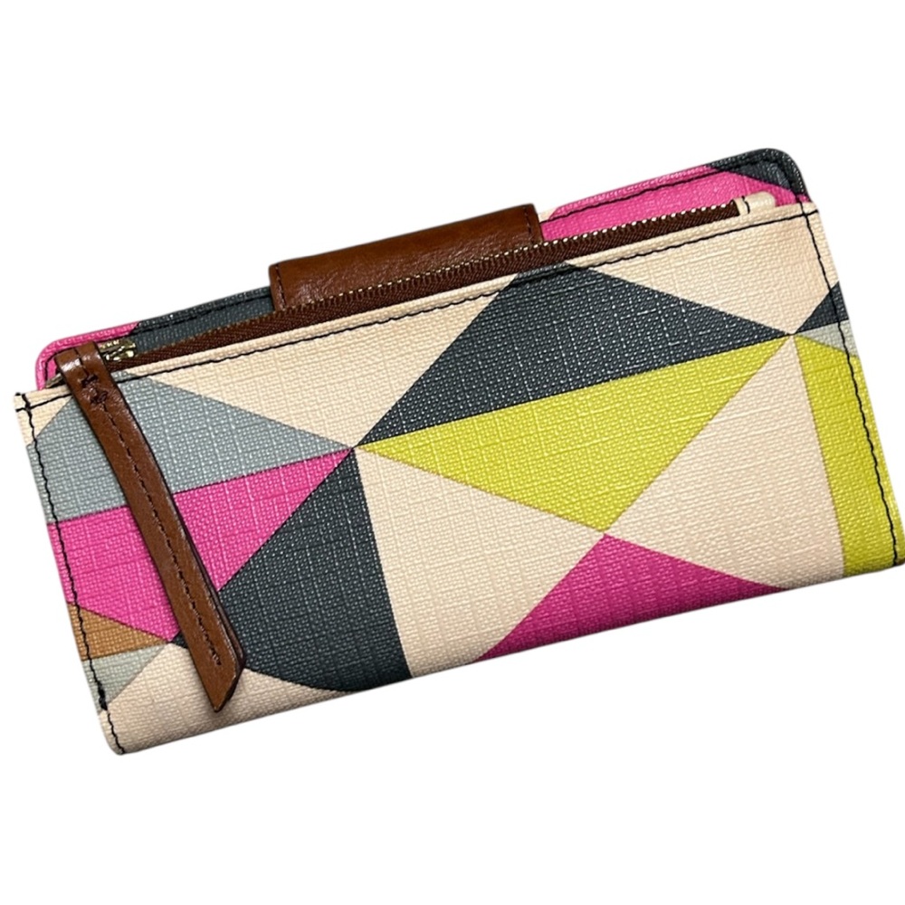 Fossil Print Tab Wallet In Multi - Picture 4 of 7